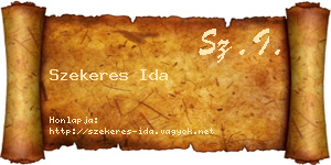Szekeres Ida névjegykártya